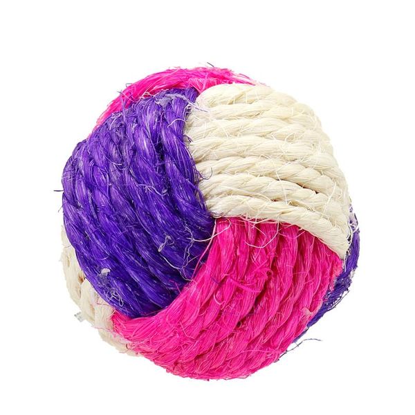 

2pcs/pack cat toy pet sisal ball toy funny interactive cat puppy kitten toys for cats playing chewing cat products pet bbydgj