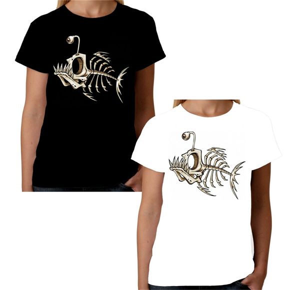 

velocitee ladies t-shirt кость рыба моды weird streetwear скелет w12775 мужчины одежда tee shirt спорта толстовка с капюшоном толстовка