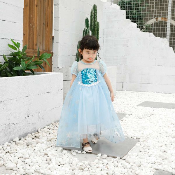 

new summer children's day performance, 2020 snow and jade princs skirt, girl drs, long skirt, Red;yellow