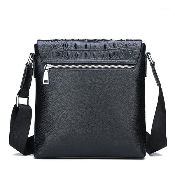 

briefcases men's casual leather shoulder bag1