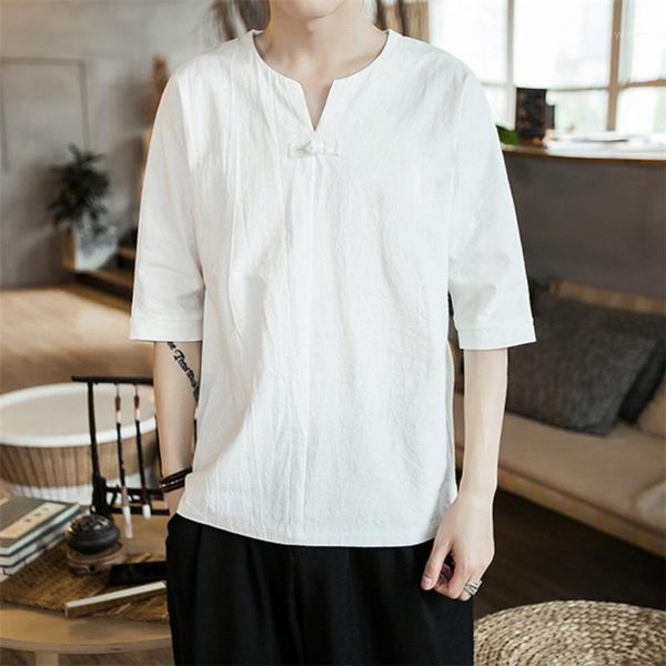 

new design men fashion cotton linen shirts plus size solid men's summer button short sleeves shirts high street -7xl 8xl1, White;black
