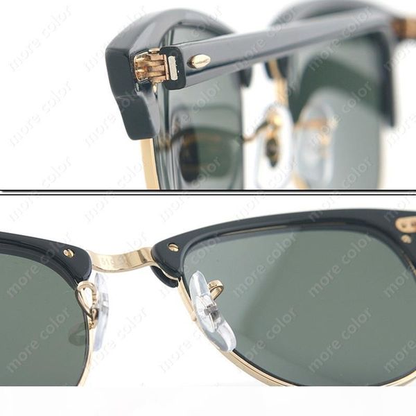 

new arrival sunglasses for men classic club fashion design master sun glasses acetate plank sunglass 51mm uv400 gradient gafas, White;black