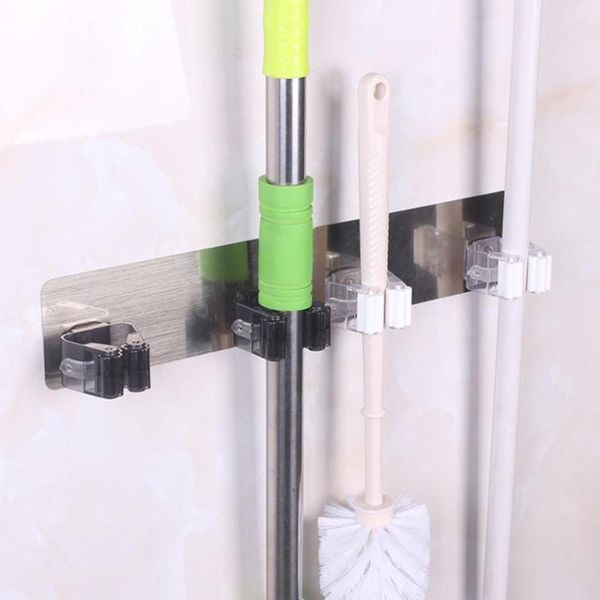 

hanger wall mounted mop organizer holder brush broom hanger storage rack kitchen tool drop shipping 2020m29