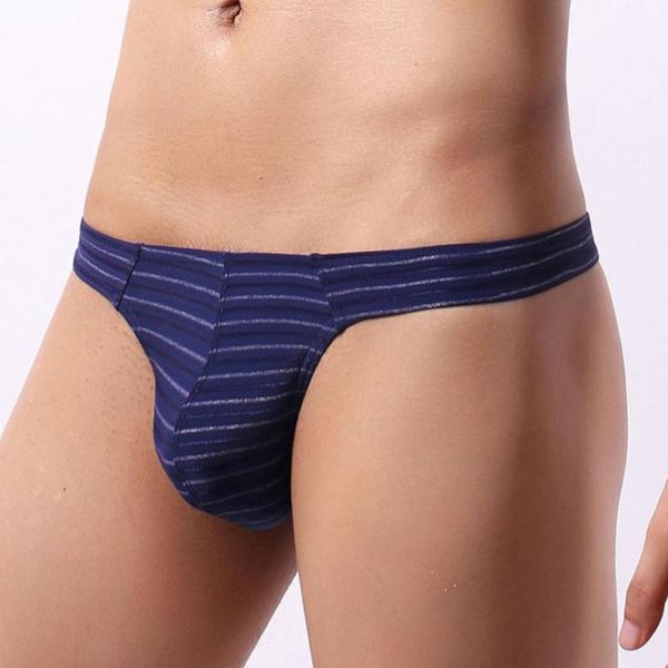 

men underwear briefs mesh low-rise triangle briefs comfortable breathable striped underpants pouch male panties clothes new, Black;white