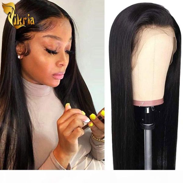 

unprocessed brazilian virgin straight hair lace front wig full lace human hair wig pre plucked natural hairline with baby hair for women, Black;brown