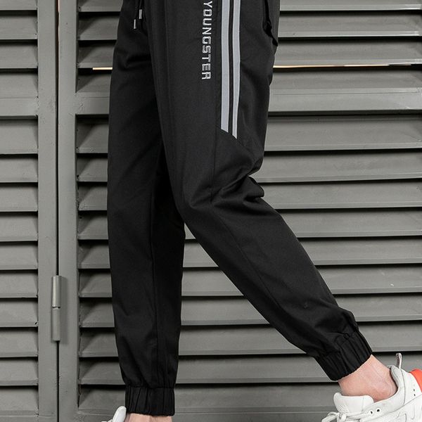 

sportswear men's loose corset tight casual tight pantsembroidered small feet closed harem pants work wear casual pants men 7xoet, Blue