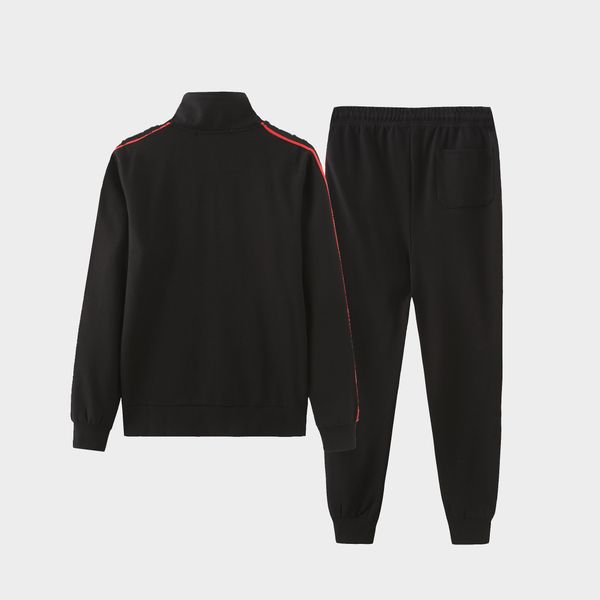 

men sportswear male tracksuits 2021 set streetwear autumn tracksuit mens new fashion casual sweatshirts coats man joggers w14 winter dsevq, Black