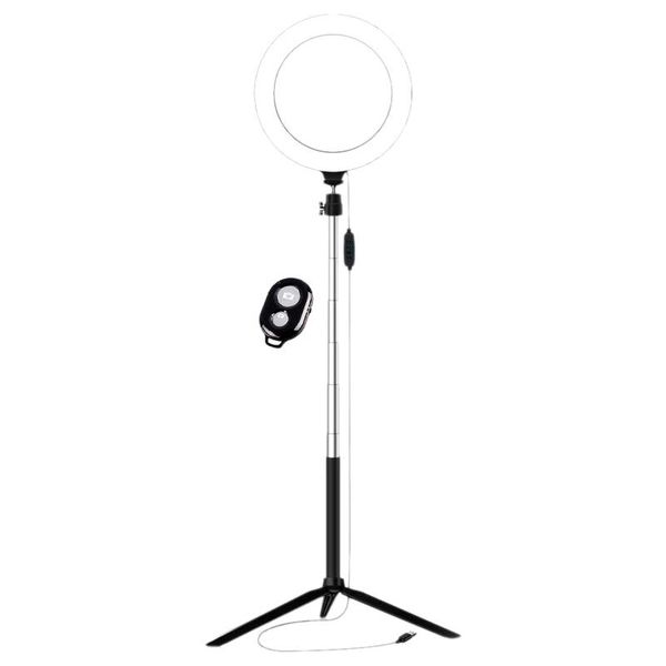 

pgraphy ring light with bluetooth shutter led makeup ring lamp with tripod usb plug for live stream youtube video