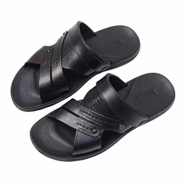 

classics women's sandalsfashion beach thick bottom sandals alphabet lady sandals leather high heel shoes 07 p663, Black