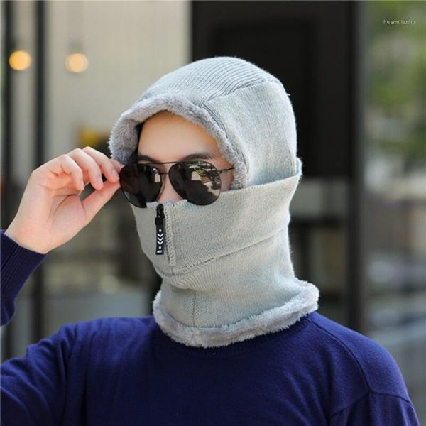 

winter lady woolen thickening warm hat new comfortable windproof fashion cycling knit beanie for women men unisex1