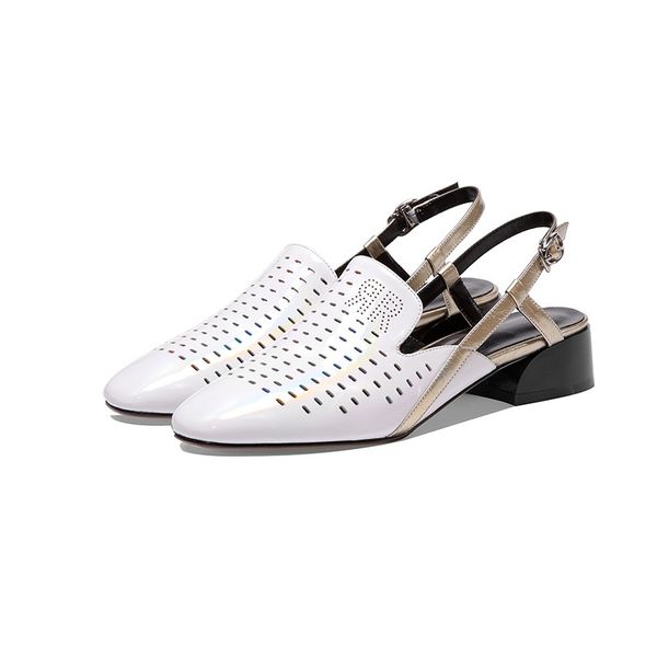 

2021 new see sandals genuine leather ladies female heels woman shoes size 34-42 89cj, Black