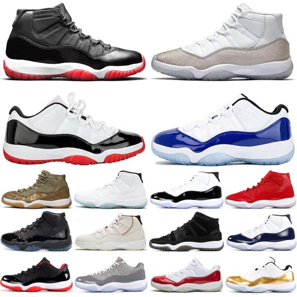 

скидка cred 2019 11 11s jumpman мужчины женщины баскетбольные обувь 25-летие гамма-синие мужские тренеры спортивные кроссовки размер 5.5-13, White;red