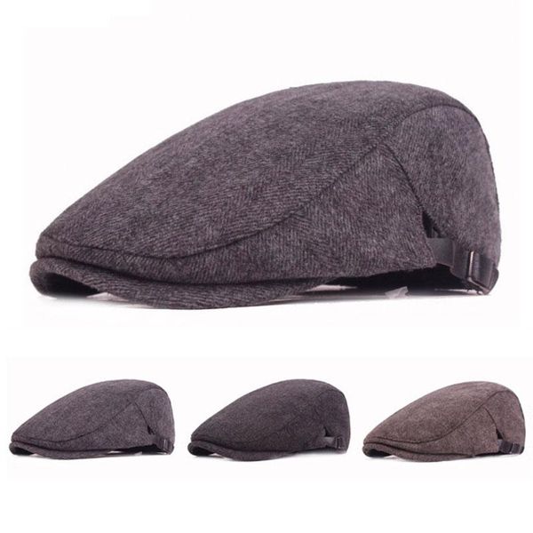 

кепки бейсболка fall winter duck tongue hat mesh регулируемое стильный ретро берет sun шляпы головные уборы мужские хлопчатобумажные берета, Blue;gray