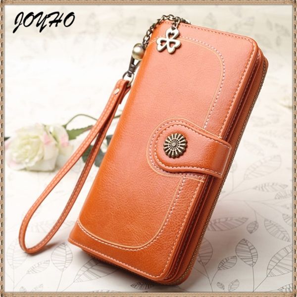 

clutch leather female long wallet women zipper strap money bag purse for iphone 7