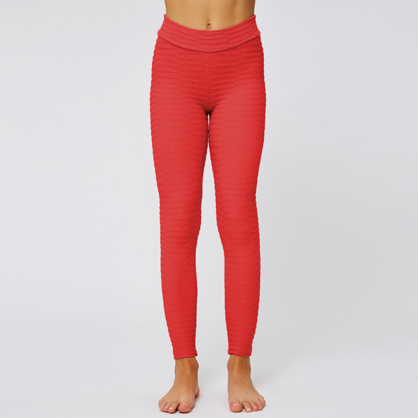 

multiple colour running sports fitness body yoga jogging pants slim high waist, White;red