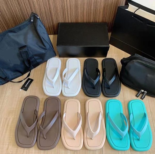 

2022 new style fashion slipper soft bottom letter solid color lady flip-flops indoor bathroom anti skid outdoor waterproof sandy beach sanda, Black