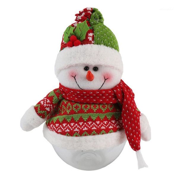 

1pc christmas decoration candy jar children gift box christmas theme candy jar1