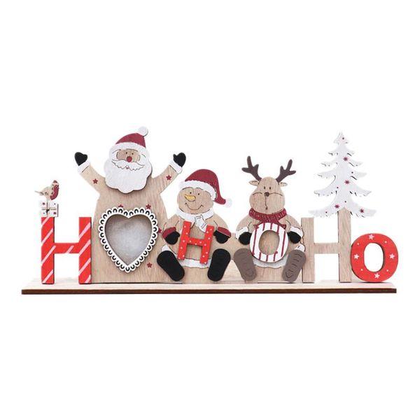 

in stock christmas snowman wooden christmas luminous hollow wooden deskdecoration new year 2021 gifts pendants gift xmas