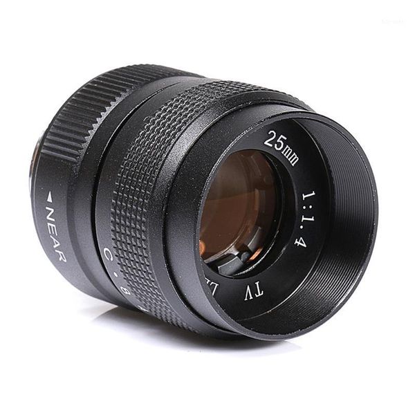 

25mm f/1.4 c mount cctv tv lens body black s m micro 4/3 fx n1 nex1