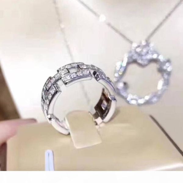 

full diamond iced out luxury designer jewelry womens mens rings valentine's day gift, Silver