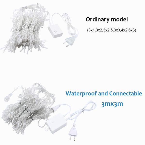 

2x2 3x3 led сосулька led занавес fairy свет шнур fairy свет водить свет рождества garland для венчания главной window party decor кпт sqcaix