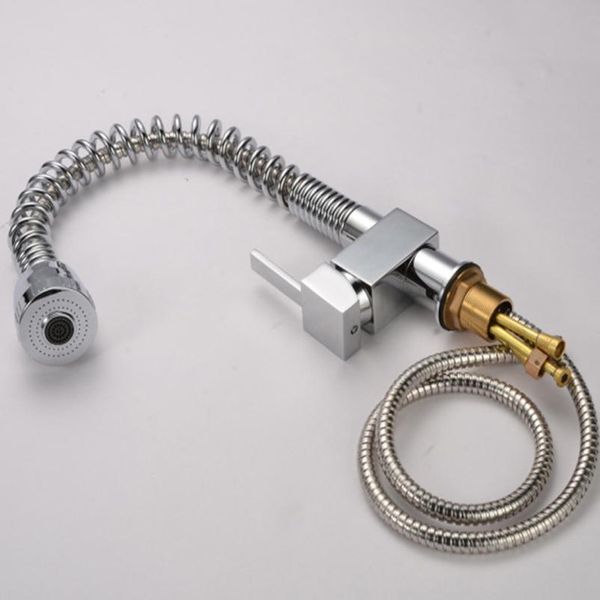 

spring kitchen faucets chrome brass swivel spray tap pull out kitchen faucet cold mixer water tap 360 degree qylpmi
