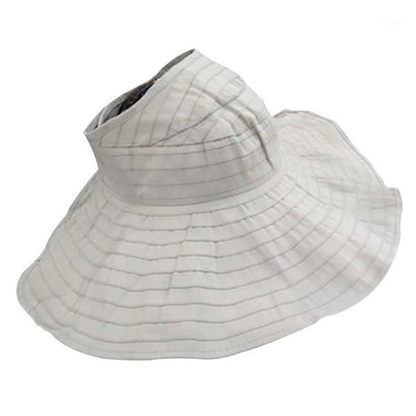 

Beach Bowknot Ladies Seaside Summer Caps Travel Cotton Outdoor Casual Visor Foldable Sun Hat Floppy Wide Brim1, Blue;gray