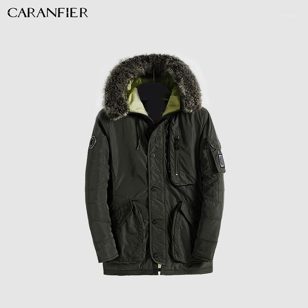 

winter jacket men long parka fur collar hooded parka for men thick warm tactical windproof outerwear sports coat xxxl1, Black