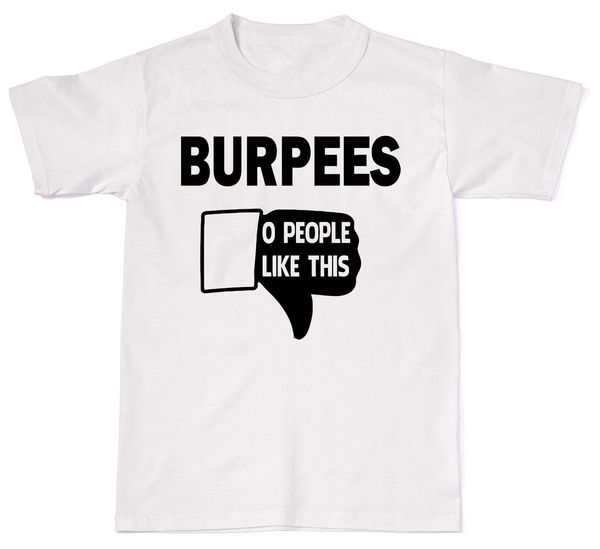 

летняя мода мужчины футболка я люблю burpees упражнение спортзалы смешные тренировки женщин людей хлопка тенниски тенниски спорта толстовка