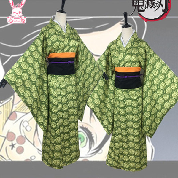 

costume accessories anime comic demon slayer kimetsu no yaiba cosplay costumes kotoha cosplay costume japanese kimono uniforms clothes long, Silver