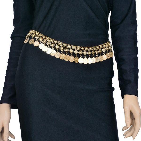 

vintage antique silver color coin tassels pendant belly body chain waist turkish gypsy carving beach belt body jewelry for women t200508