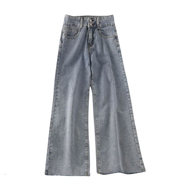 

2021 new brim pants high-waisted style long-legged street wear women's pantalon vintage mujer n2vq, Blue