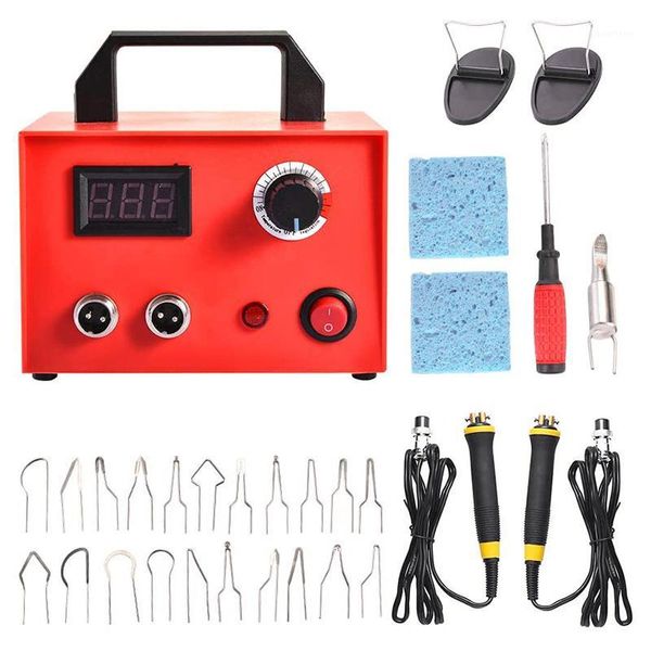

wood burning kit, 23 pcs wood craft tool kit adjustable dual pen with digital display(100w) eu plug1