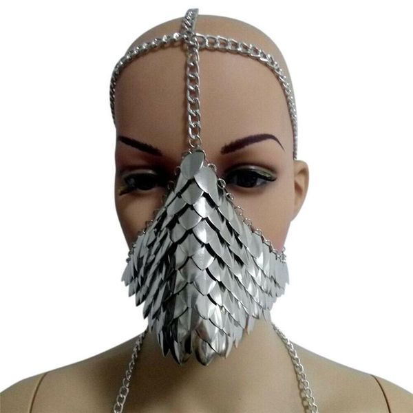 

2020 новые belly dance metal mask stage ночной индийский танец veil layer face head chain маски нижняя половина лица head chain wmtbpz