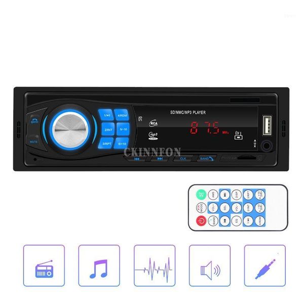 

car audio 20pcs/lot 1 din stereo mp3 player single in dash head unit bluetooth usb aux fm radio 80131