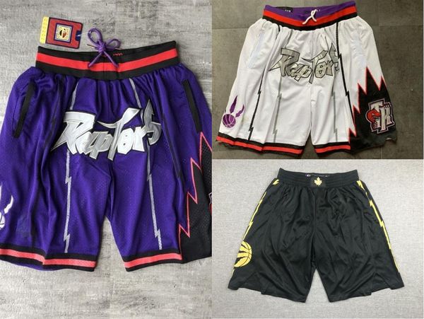 

toronto raptors men just don hardwood basketball shorts, Black