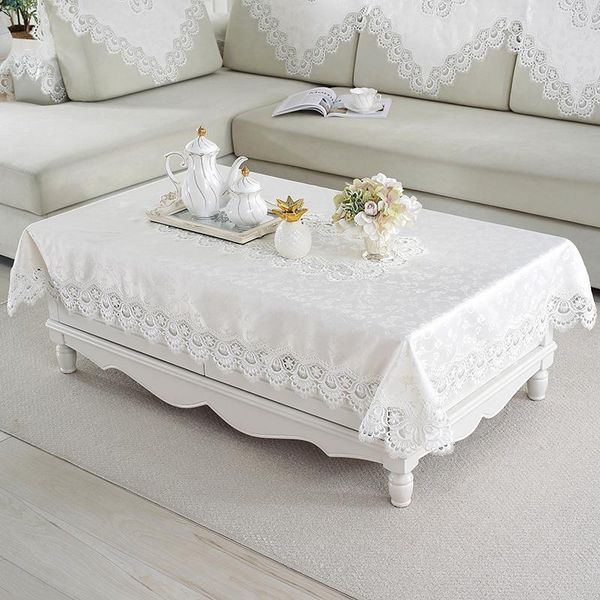 

table cloth embroidery lace tablecloth linen white round cover towels