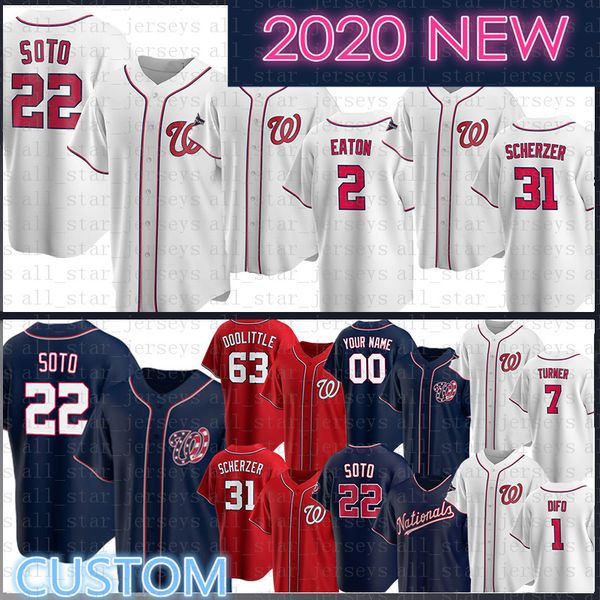 

washington custom 22 juan soto baseball jersey 31 max scherzer 11 ryan zimmerman 37 stephen strasburg 2 adam eaton 46 patrick corbin murphy, Blue;black
