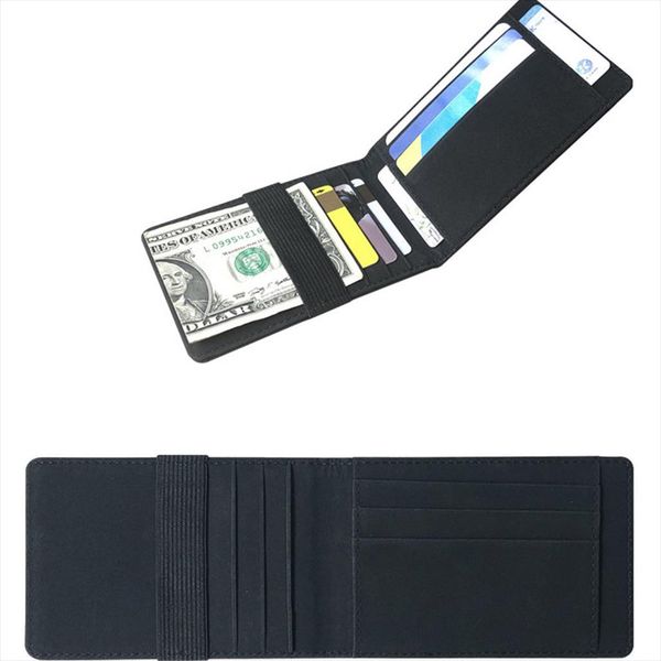 

wallets small credit card holder men women solid ultra thin money cash cards purse 8 colors leather mini wallets, Red;black