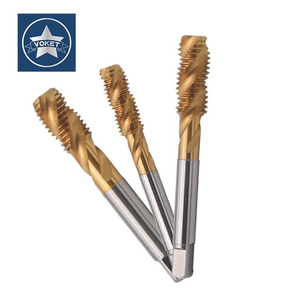 

hsse right hand with tin sprial fluted tap m10 m11 m12 m13 m14 m15 m16 m18 m20 m22 m24 x0.5 x1.75x2.5x3 metric screw thread taps