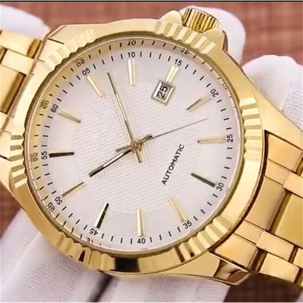 

watches for men's gift automatic mechanical stainless steel band casual watch man wristwatch wholesale relogio masculino, Slivery;brown