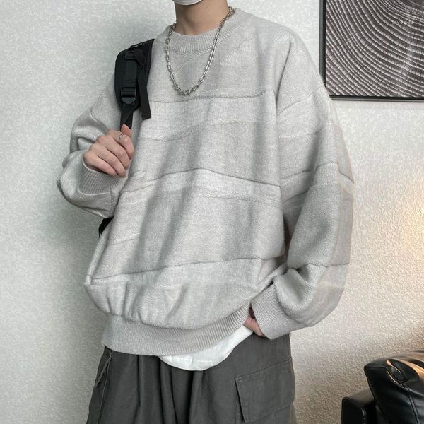 

autumn and winter new three-dimensional design pullover loose sweater for men and women clothing1, White;black