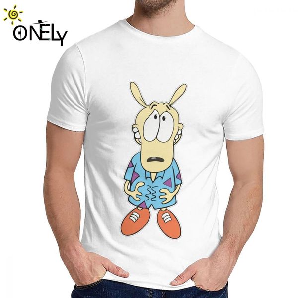 

men tee shirt rocko modern life new arrival man's o-neck cartoon print t shirt sport hooded sweatshirt hoodie