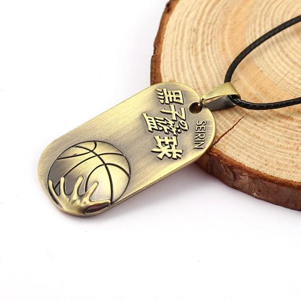 

pendant necklaces 12pcs/lot japanese anime kuroko tetsuya necklace bronze plated dog tag charm jewelry attractive, Silver