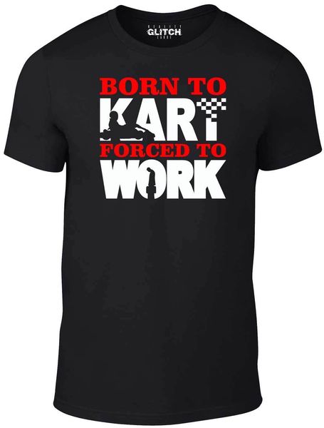 

men's born to race forced to work t shirt funny go karting kart car racer summer tee tee sport hooded sweatshirt hoodie