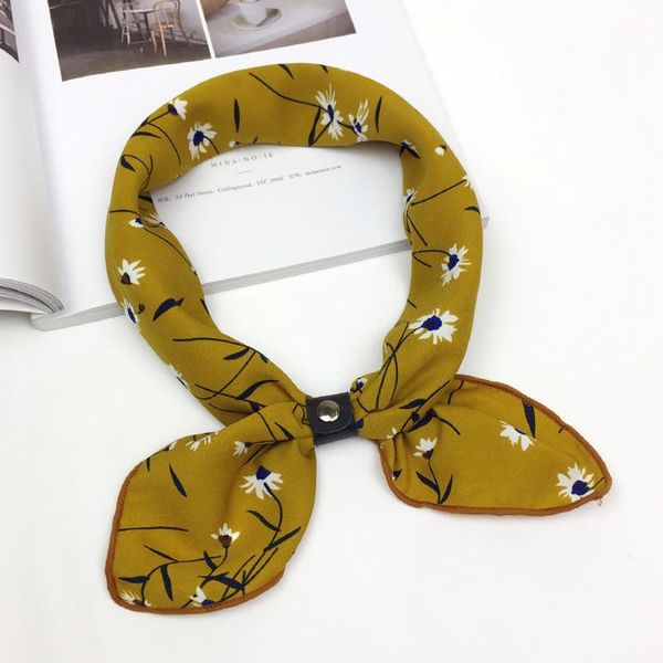 

silk scarf women 5050 small soft square decorative multifunctional head scarf multicolor stripe print kerchief neck shawl wrap bbywzr, Blue;gray