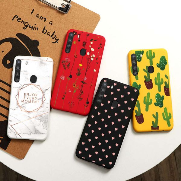 

bgrfsamsung galaxy a21 silicone cover, samsung 21 s tpu soft cover, luxury flower shockproof shellswza