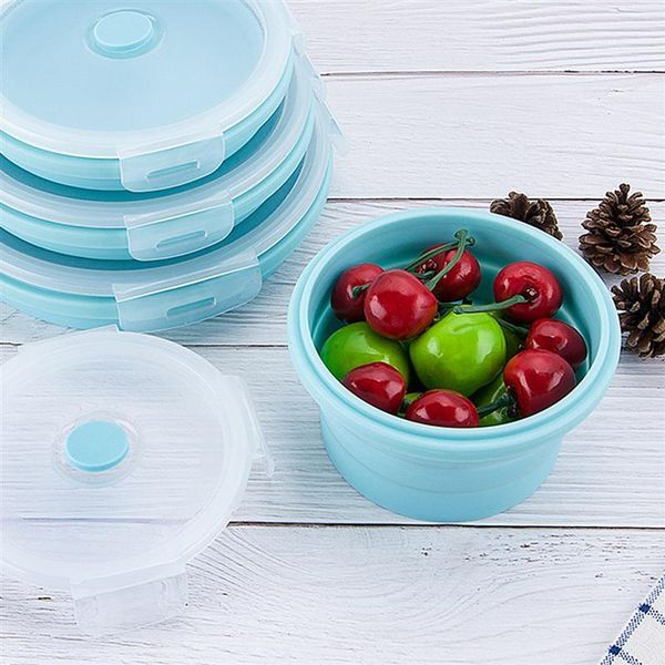 

box storage folding 350 5000 800 1200ml container food 4pcs lunch for school portable grade home silicone round bbyowy bwkf