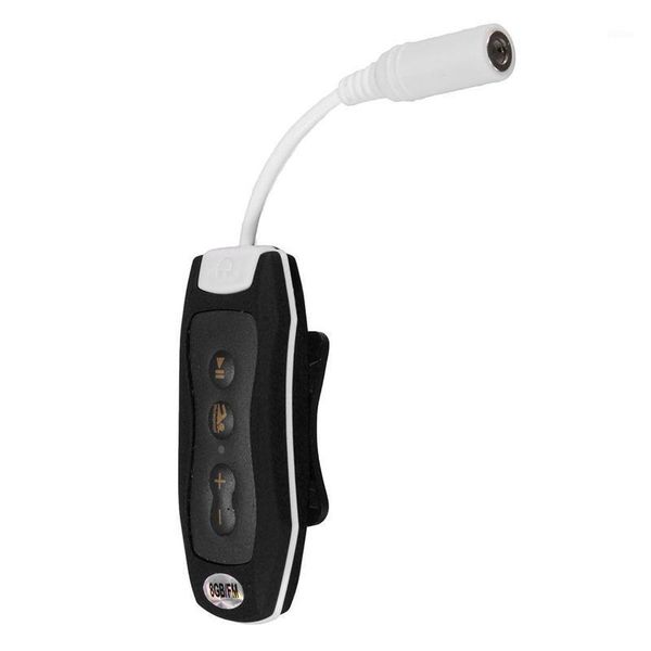 

8gb mp3 player swimming underwater diving spa + fm radio waterproof headphones black1