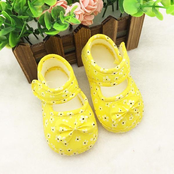 

first walkers toddler girls baby walker shoes bowknot print hook&loop shallow born cloth non-slip footwear1
